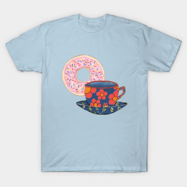 COFFEE And Donuts T-Shirt by SartorisArt1